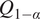 upper Q 1 minus alpha
