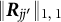 StartMetric bold italic upper R Subscript j j Sub Superscript prime Subscript Baseline EndMetric Subscript 1 comma 1