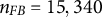 n Subscript upper F upper B Baseline equals 15 comma 340