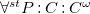 for all Superscript s t Baseline upper P colon upper C colon upper C Superscript omega
