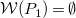 script upper W left parenthesis upper P 1 right parenthesis equals normal empty set