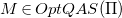 upper M element of upper O p t upper Q upper A upper S left parenthesis normal upper Pi right parenthesis