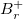 upper B Subscript r Superscript plus