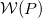 script upper W left parenthesis upper P right parenthesis