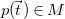 p left parenthesis ModifyingAbove t With right arrow right parenthesis element of upper M