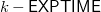 k minus sans serif EXPTIME