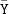 monospace upper Y overbar