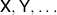 sans serif upper X comma sans serif upper Y comma ellipsis
