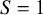 upper S equals 1