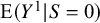 upper E left parenthesis upper Y Superscript 1 Baseline vertical bar upper S equals 0 right parenthesis