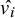 ModifyingAbove v Subscript i Baseline With caret