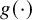 g left parenthesis dot right parenthesis