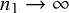 n 1 right arrow infinity