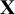 bold upper X