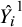 ModifyingAbove upper Y Subscript i Baseline With caret Superscript 1