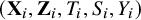 left parenthesis bold upper X Subscript i Baseline comma bold upper Z Subscript i Baseline comma upper T Subscript i Baseline comma upper S Subscript i Baseline comma upper Y Subscript i Baseline right parenthesis