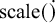 scale left parenthesis ModifyingAbove right parenthesis With dot