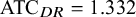 ATC Subscript upper D upper R Baseline equals 1.332