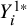 upper Y Subscript i Superscript 1 asterisk