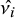 ModifyingAbove nu Subscript i Baseline With caret