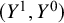 left parenthesis upper Y Superscript 1 Baseline comma upper Y Superscript 0 Baseline right parenthesis