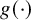 g left parenthesis dot right parenthesis