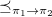 precedes above single line equals sign Subscript pi 1 right arrow pi 2 Baseline