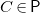 upper C element of sans serif upper P