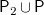 sans serif upper P 2 union sans serif upper P