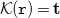 script upper K left parenthesis monospace r right parenthesis equals bold t