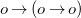 o right arrow left parenthesis o right arrow o right parenthesis