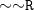 tilde tilde monospace upper R