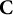 bold upper C