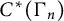 upper C Superscript asterisk Baseline left parenthesis normal upper Gamma Subscript n Baseline right parenthesis