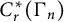 upper C Subscript r Superscript asterisk Baseline left parenthesis normal upper Gamma Subscript n Baseline right parenthesis