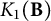 upper K 1 left parenthesis bold upper B right parenthesis
