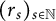 left parenthesis r Subscript s Baseline right parenthesis Subscript s element of double struck upper N