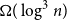 normal upper Omega left parenthesis log cubed n right parenthesis
