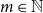 m element of double struck upper N