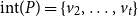 int left parenthesis upper P right parenthesis equals StartSet v 2 comma ellipsis comma v Subscript t Baseline EndSet