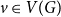 v element of upper V left parenthesis upper G right parenthesis