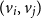 left parenthesis v Subscript i Baseline comma v Subscript j Baseline right parenthesis