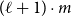 left parenthesis script l plus 1 right parenthesis dot m