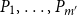 upper P 1 comma ellipsis comma upper P Subscript m prime Baseline