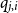 q Subscript j comma i