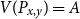 upper V left parenthesis upper P Subscript x comma y Baseline right parenthesis equals upper A