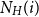upper N Subscript upper H Baseline left parenthesis i right parenthesis
