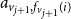 a Subscript v Sub Subscript j plus 1 Subscript comma f Sub Subscript v Sub Sub Subscript j plus 1 Sub Subscript Subscript left parenthesis i right parenthesis
