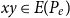 x y element of upper E left parenthesis upper P Subscript e Baseline right parenthesis