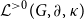 script upper L Superscript greater than 0 Baseline left parenthesis upper G comma partial differential comma kappa right parenthesis